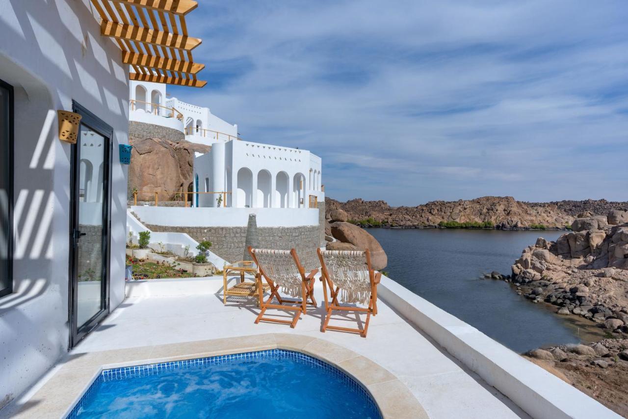 Benben By Dhara Hotels - Adults Only Aswan Exteriör bild View of the Nile from the hotel