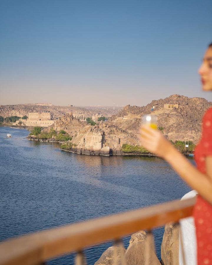 Benben By Dhara Hotels - Adults Only Aswan Exteriör bild View of the Nile from the Four Seasons Hotel