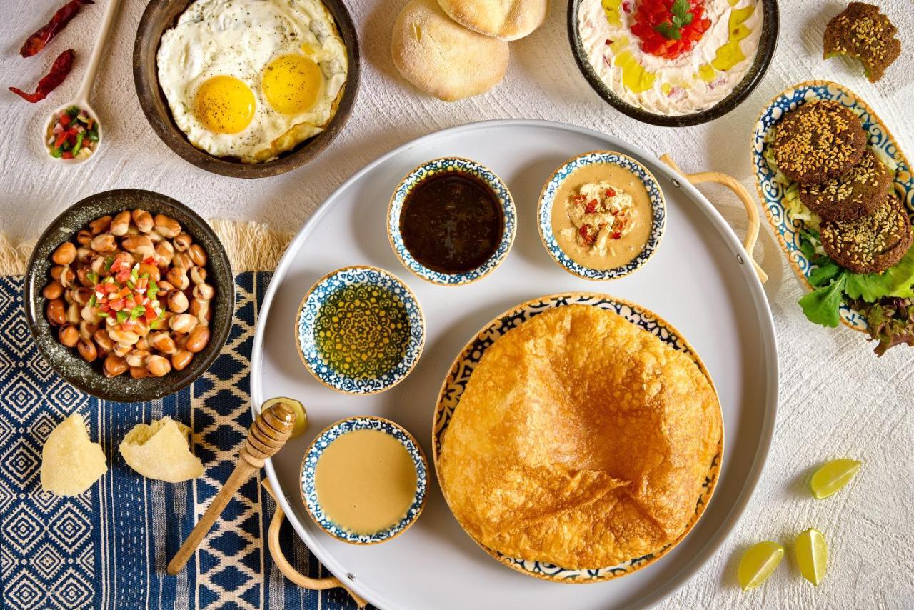 Benben By Dhara Hotels - Adults Only Aswan Exteriör bild A typical breakfast in Tunisia